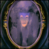 Демоническое явление в зеркале; аватарка 100×100px