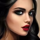 ава лицо брюнетка 6