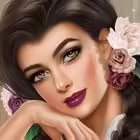 ава лицо брюнетка 8