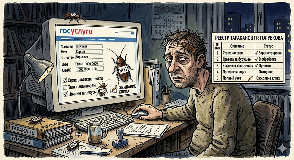 реестр тараканов госуслуги