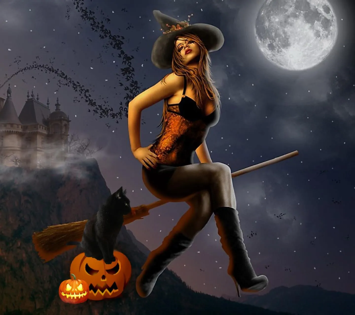 Хэллоуин время сексуальных ведьм