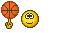 смайлик баскетбольный мяч
