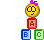 смайлик ребенок азбука кубики
