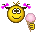cмайлик ест мороженое рожок