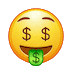 анимированный смайлик money